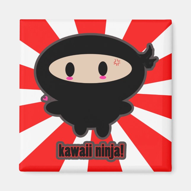 Kawaii Ninja Magnet (Vorne)