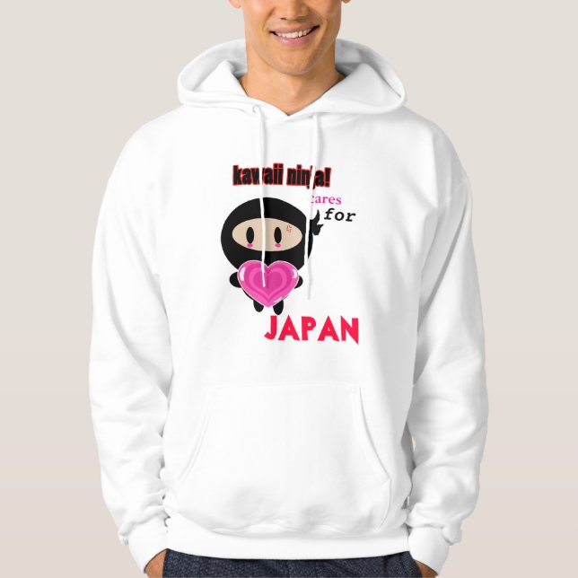 Kawaii Ninja Sorgfalt für Japan Hoodie (Vorderseite)
