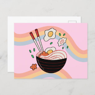 Kawaii Noodles Postkarte
