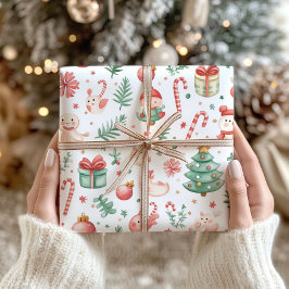 Kawaii Nordic Christmas Wrapping Paper Geschenkpapier