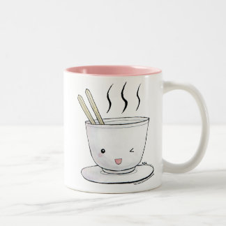kawaii Nudeln Zweifarbige Tasse