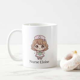 Kawaii Nurse Mug – Pastel Cute Chibi Nurse Coffee  Kaffeetasse