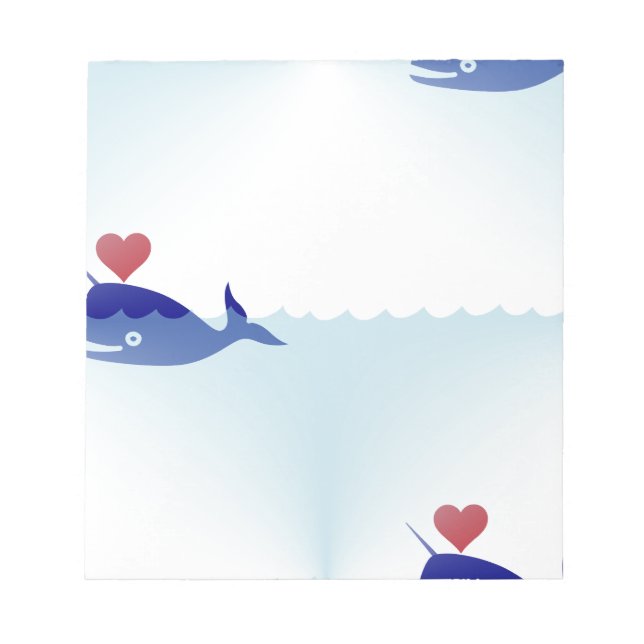 Kawaii nwhal notizblock (Vorderseite)