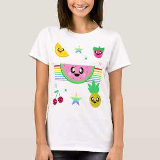 KAWAII OBST RAINBOW STRIPES SHIRT
