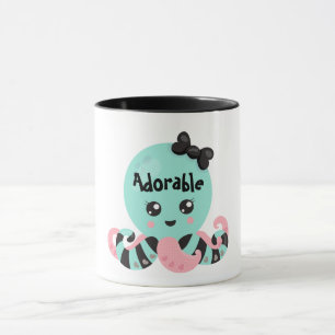 Kawaii Octopus Design Tasse