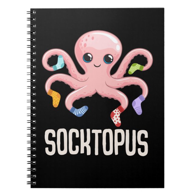 Kawaii Octopus Niedlich Kraken Sea Animal Lover Notizblock (Vorderseite)