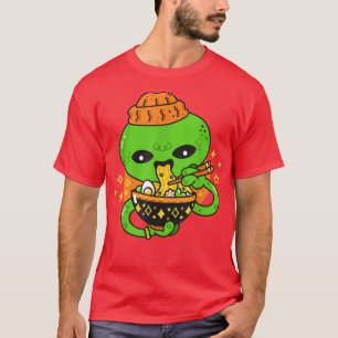 Kawaii Octopus Ramen Noodles Japanisches Anime Ota T-Shirt