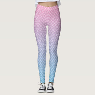Kawaii Ombre Meerjungfrau-Muster-Leggings Leggings