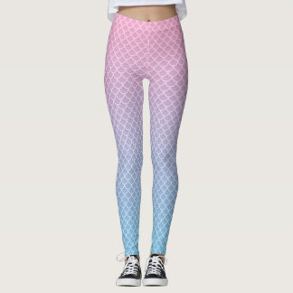 Kawaii Ombre Meerjungfrau-Muster-Leggings Leggings