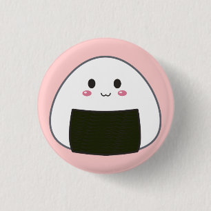 Kawaii "Onigiri" Reis-Ball Button