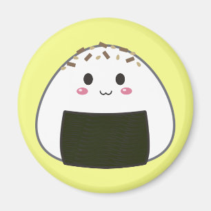 Kawaii "Onigiri" Reis-Ball mit Spitzen Magnet