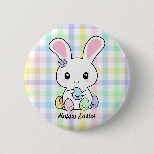 Kawaii Osterhase Button