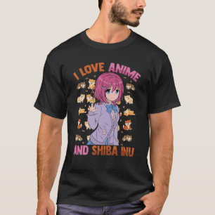 Kawaii Otaku - I Liebe Anime und Shiba Inu - Niedl T-Shirt
