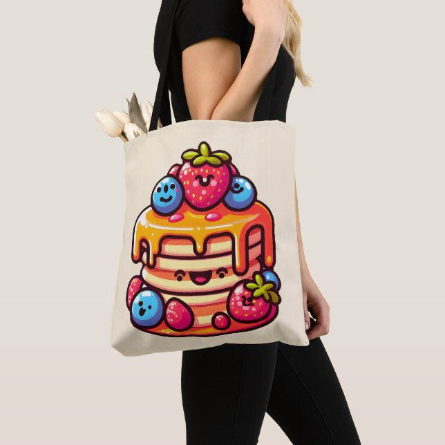 Kawaii Pancake Frühstück Niedliches Design (Von Nahem)