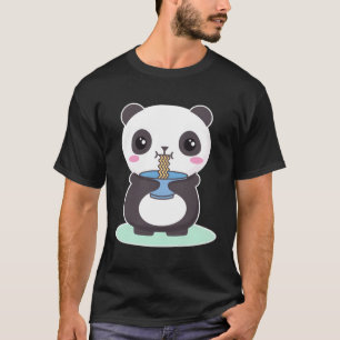 Kawaii Panda Bär Ra Nudeln Süß Japan Anime T-Shirt