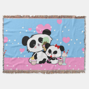 Kawaii Panda Bear Funny Niedlich Named Gifts Decke
