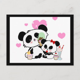 Kawaii Panda Bear Funny Niedlich Named Gifts Postkarte