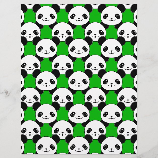 Kawaii Panda Bear Pattern (Vorderseite)