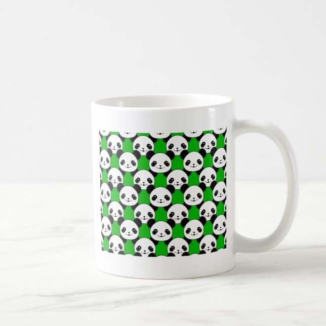 Kawaii Panda Bear Pattern Kaffeetasse (Rechts)