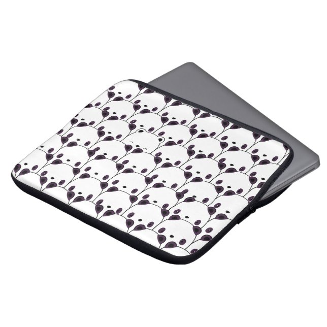 Kawaii Panda Bear Pattern Laptopschutzhülle (Vorne Oben)