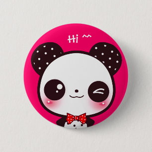 Kawaii Panda Button