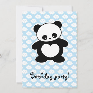 Kawaii Panda Einladung