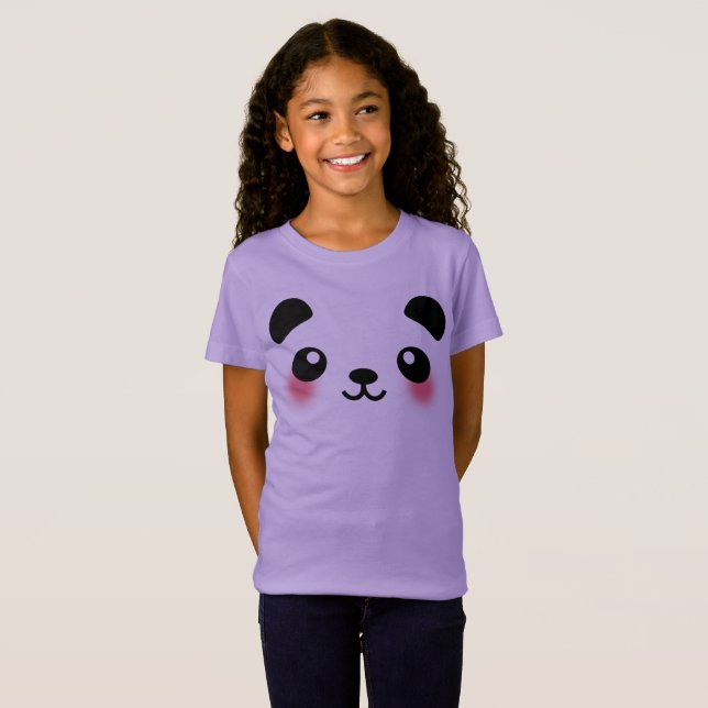 Kawaii Panda Face T-Shirt (Vorne ganz)