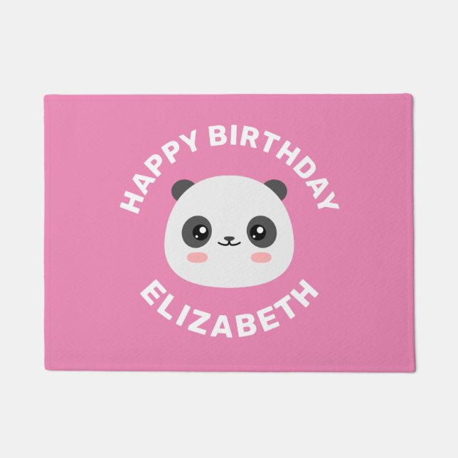 Kawaii Panda Fußmatte (Vorderseite)