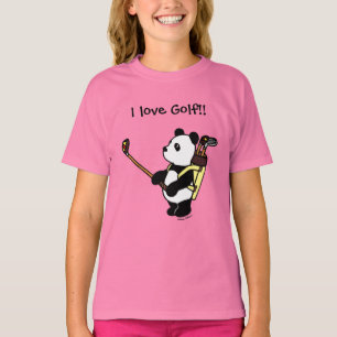 Kawaii Panda Golfer T-Shirt
