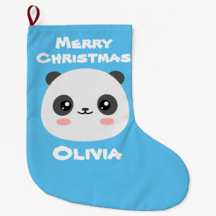 Kawaii Panda Großer Weihnachtsstrumpf