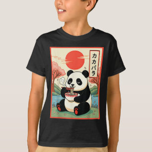Kawaii Panda isst Ramen Anime Nudeln Japanisch P T-Shirt