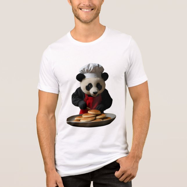 Kawaii Panda Koch T - Shirt - Niedlich Tiny Panda  (Vorderseite)