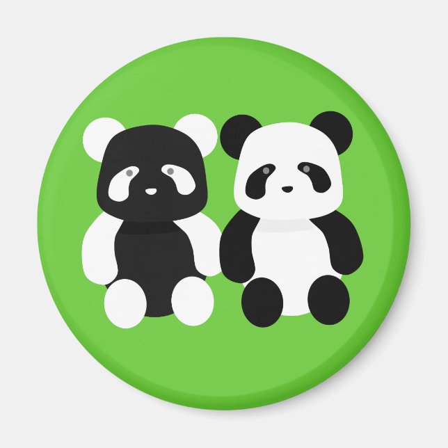 Kawaii-Panda-Kumpels Magnet (Vorne)