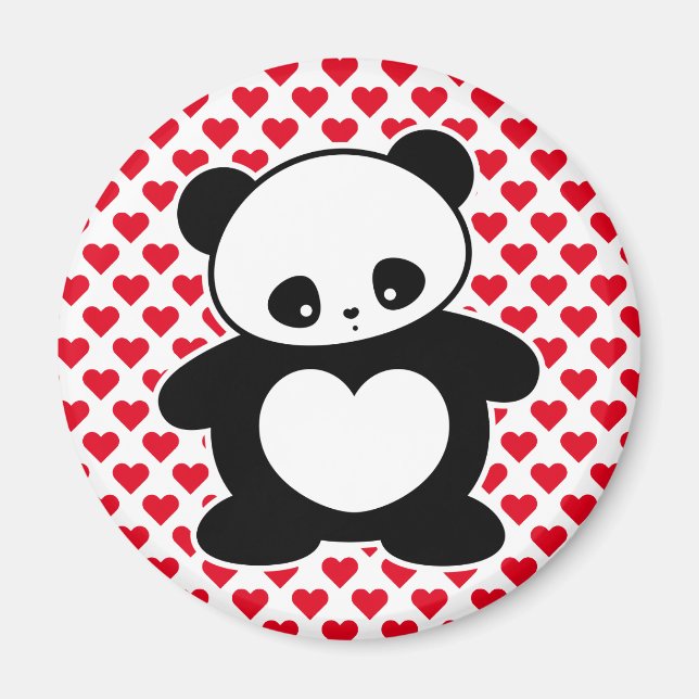Kawaii Panda Magnet (Vorne)