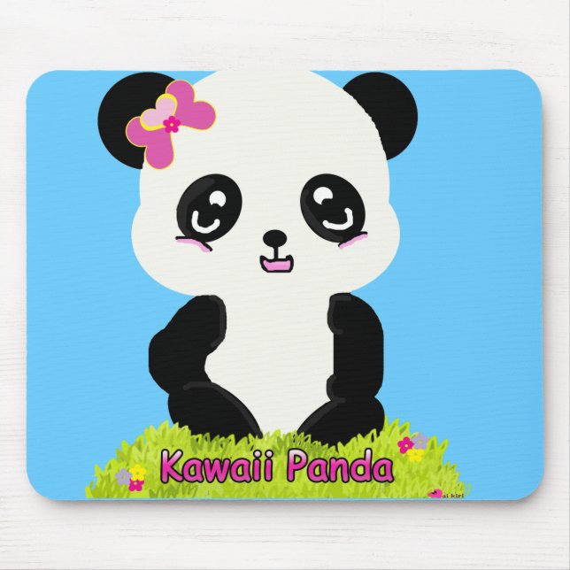 Kawaii Panda Mousepad (Vorne)