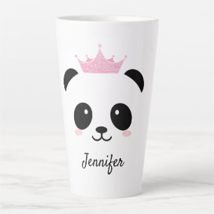 Kawaii Panda niedliche Königin personalisiert Milchtasse