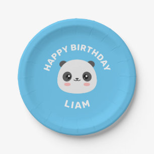 Kawaii Panda Pappteller