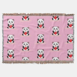 Kawaii Panda Plush Blanket für Kinder Decke