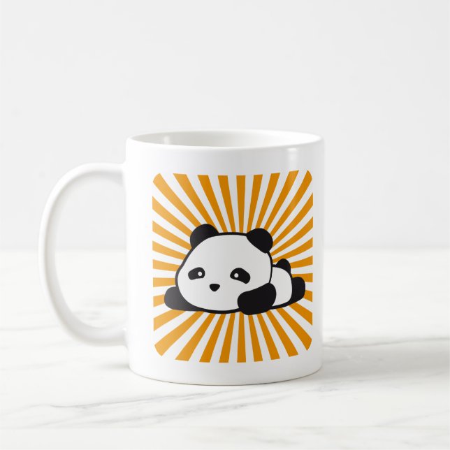 Kawaii Panda-Poporange Kaffeetasse (Links)