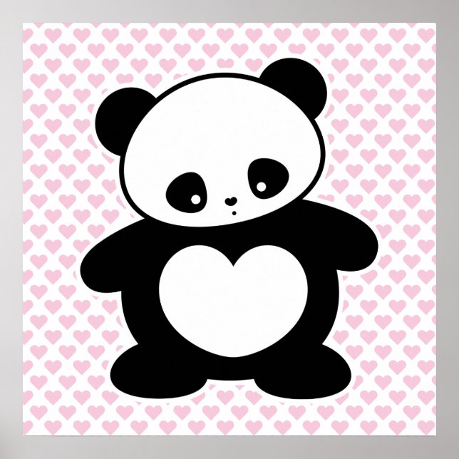 Kawaii Panda Poster (Vorne)