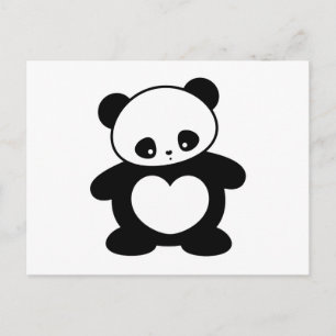 Kawaii Panda Postkarte