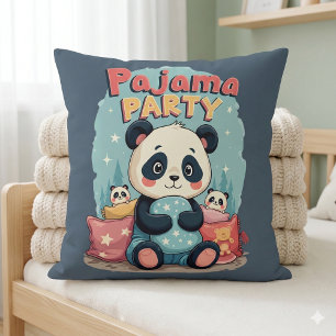 Kawaii-Panda-Pyjama-Party-Gemütliche-Schlafparty-Ä Kissen