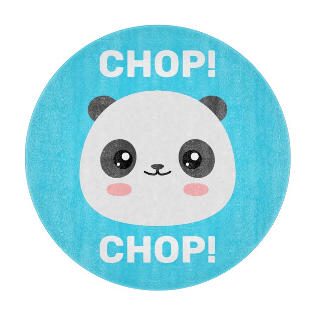Kawaii Panda Schneidebrett (Vorderseite)