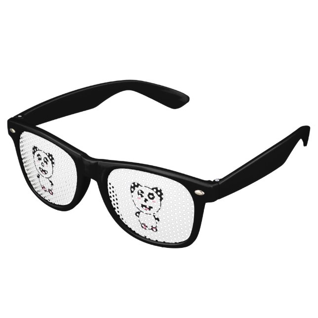 Kawaii Panda Sonnenbrille (Schrägansicht)