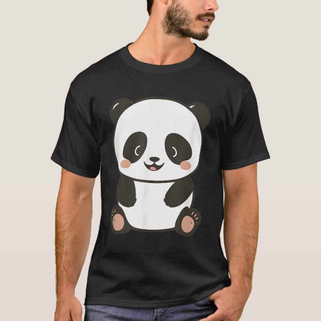 Kawaii Panda T-Shirt (Vorderseite)