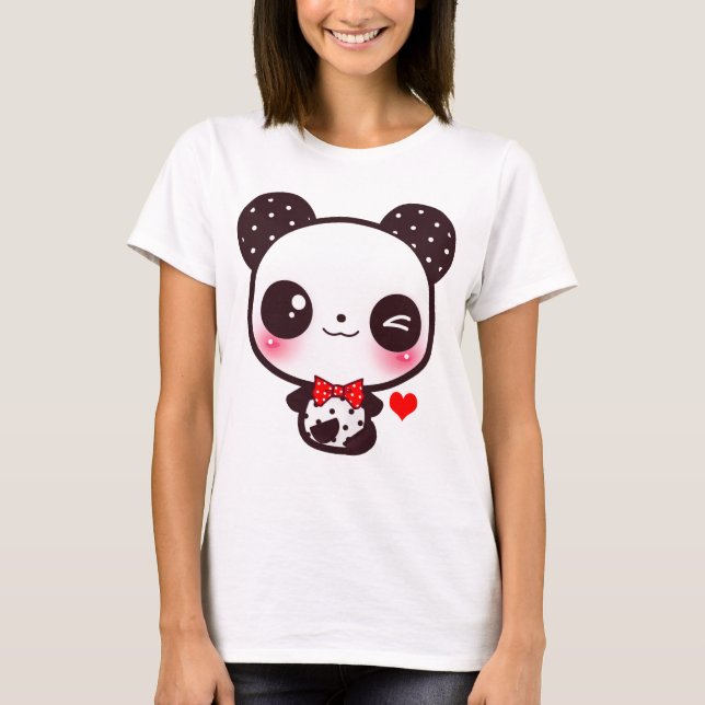 Kawaii Panda T-Shirt (Vorderseite)