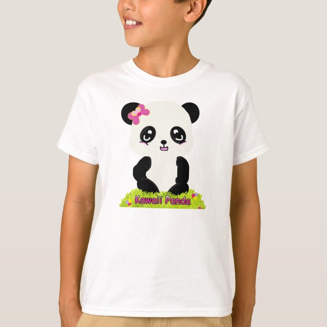 Kawaii Panda-Wecker-T-Shirt T-Shirt (Vorderseite)