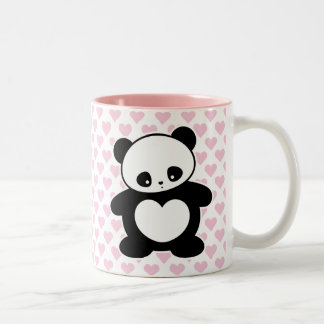 Kawaii Panda Zweifarbige Tasse