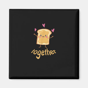 Kawaii passendes Paar Erdnussbutter-Jelly-Besser Magnet