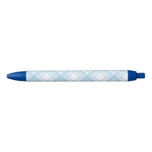 Kawaii Pastel Blue Kariert Pen Kugelschreiber